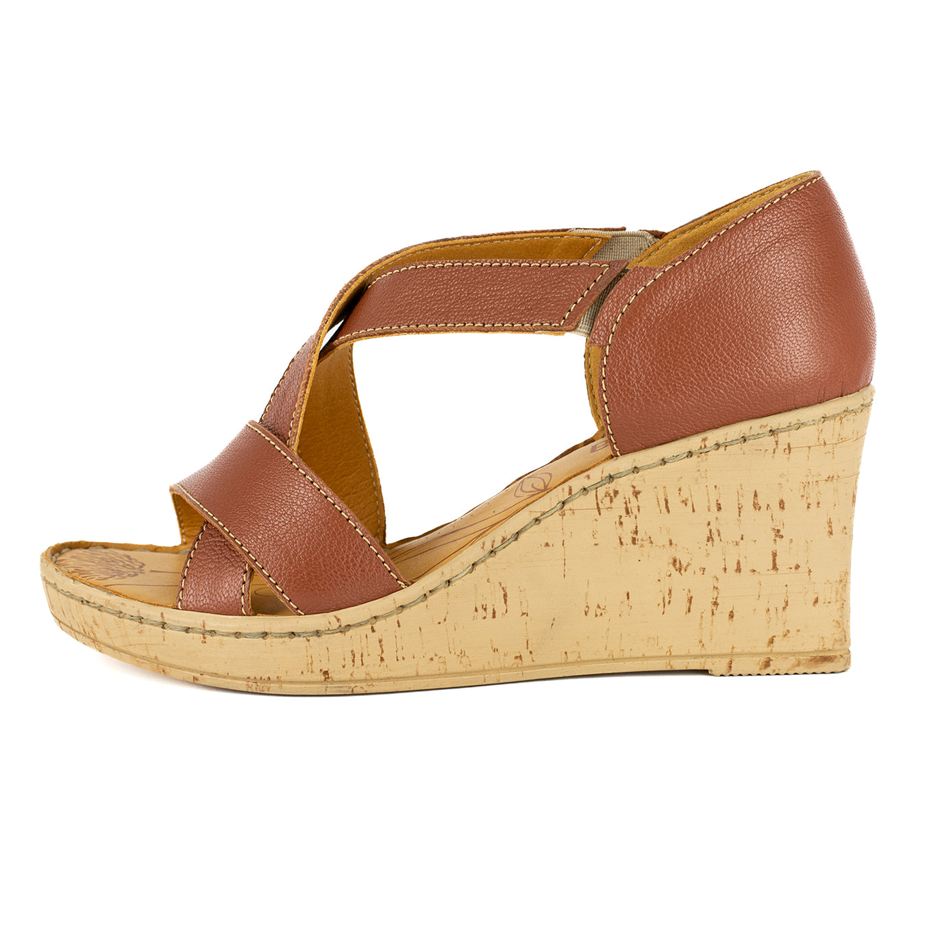 Ekundayo : Ladies High-Heeled Leather Sandal in Suede