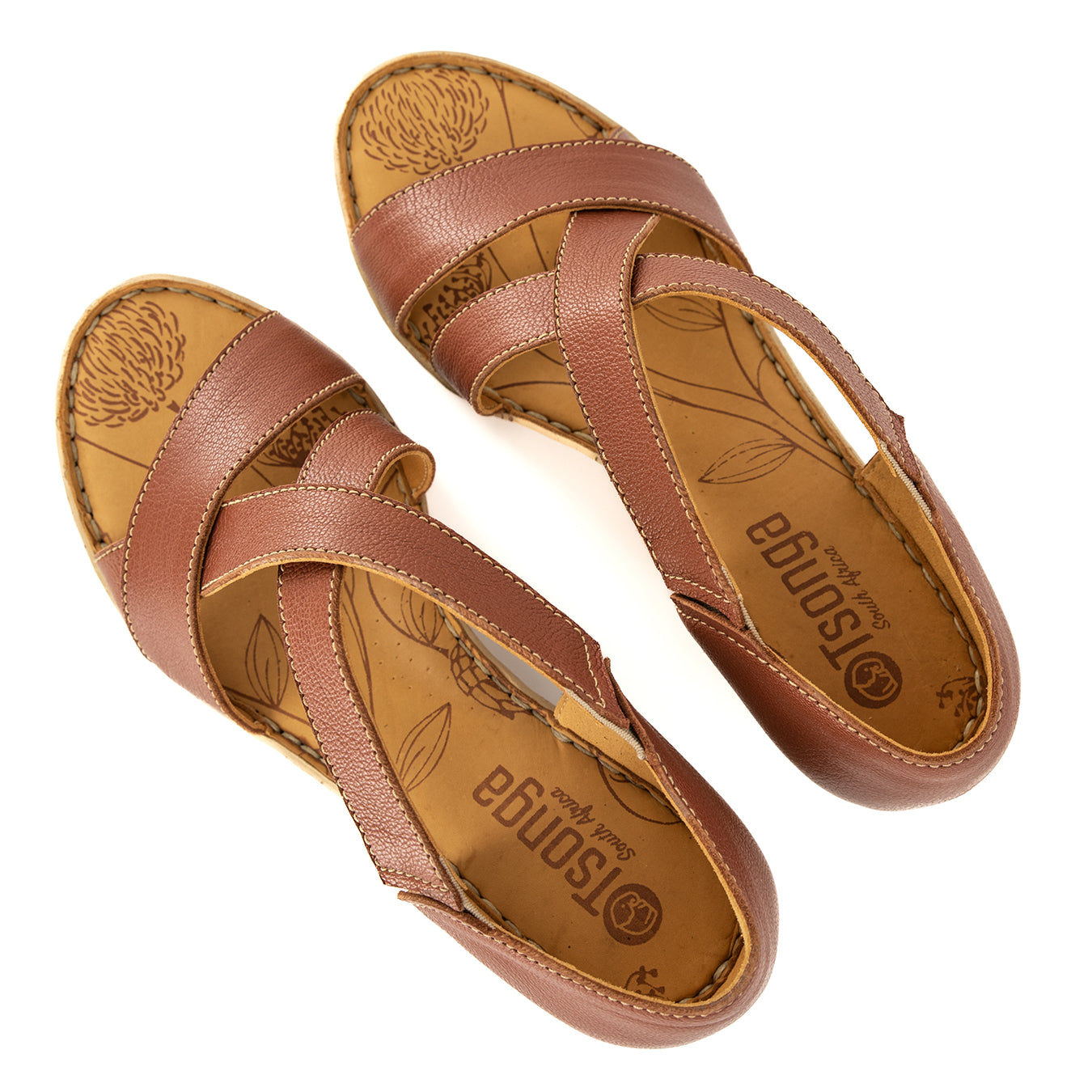 Ekundayo : Ladies High-Heeled Leather Sandal in Suede