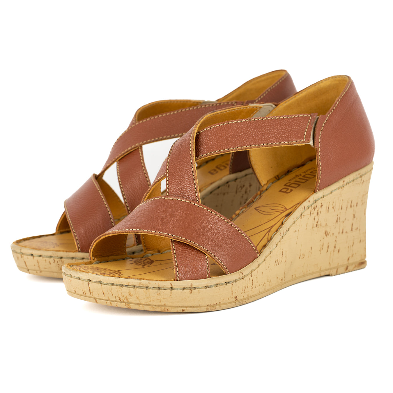 Ekundayo : Ladies High-Heeled Leather Sandal in Suede
