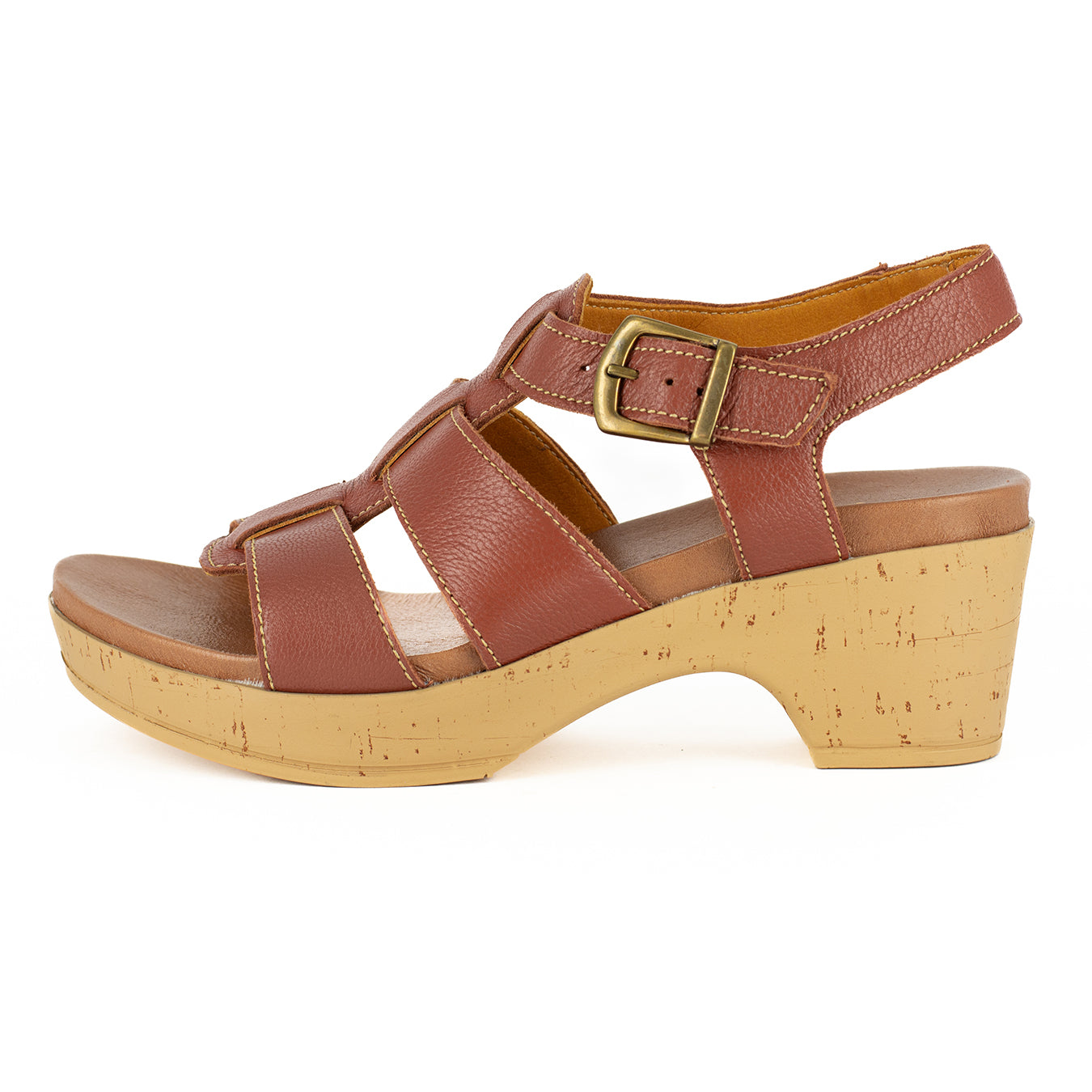 Chifundo : Ladies High-Heeled Leather Sandal in Suede