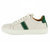 Tripoli : Ladies Leather Sneaker in Cream & Pine