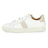 Tripoli : Ladies Leather Sneaker in White & Cream