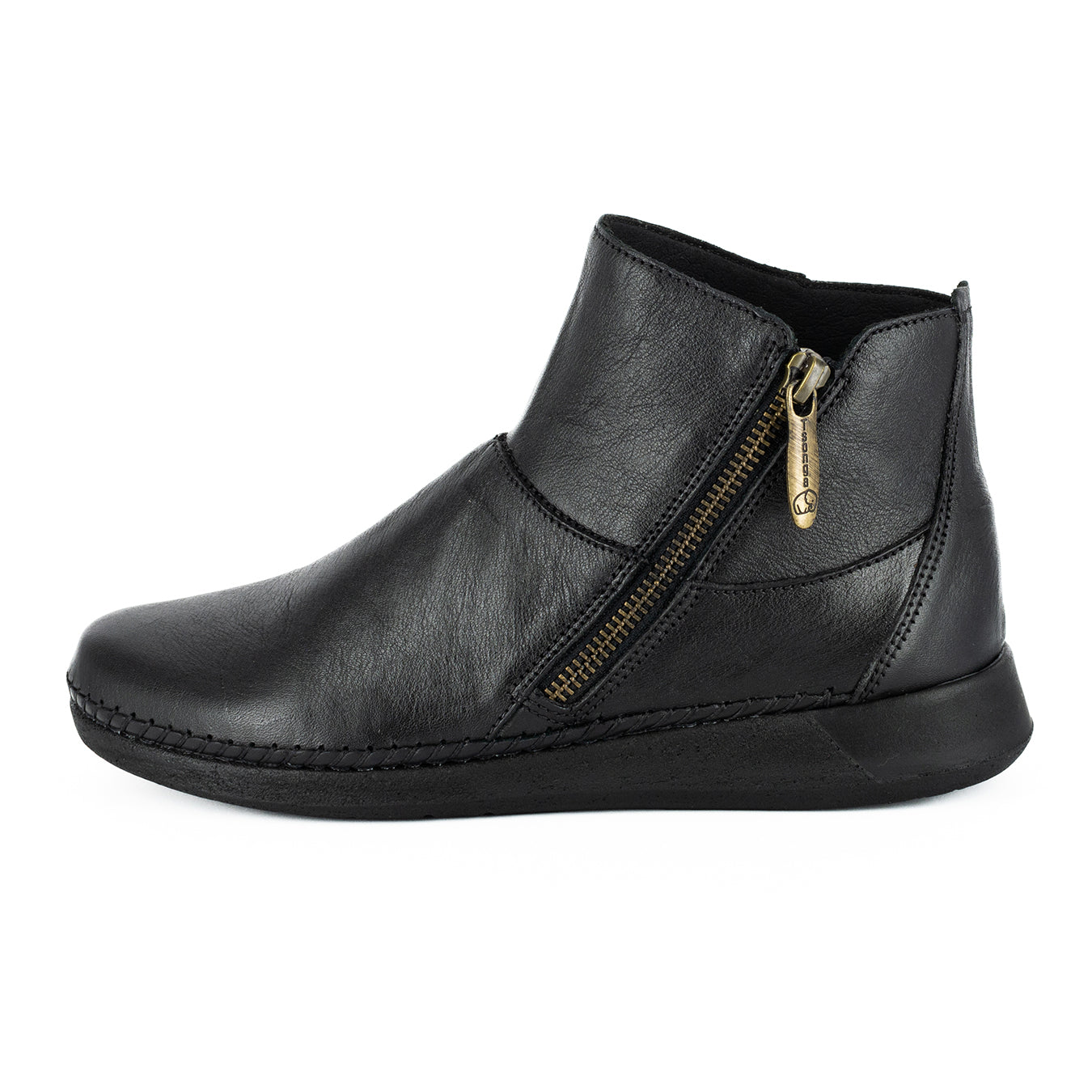 Online Exclusive Outlet Zinder : Ladies Leather Ankle Boot in Black
