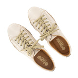 Naledi : Ladies Leather Sneaker in Cream