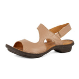 Gadla : Ladies Leather Sandal in Timber