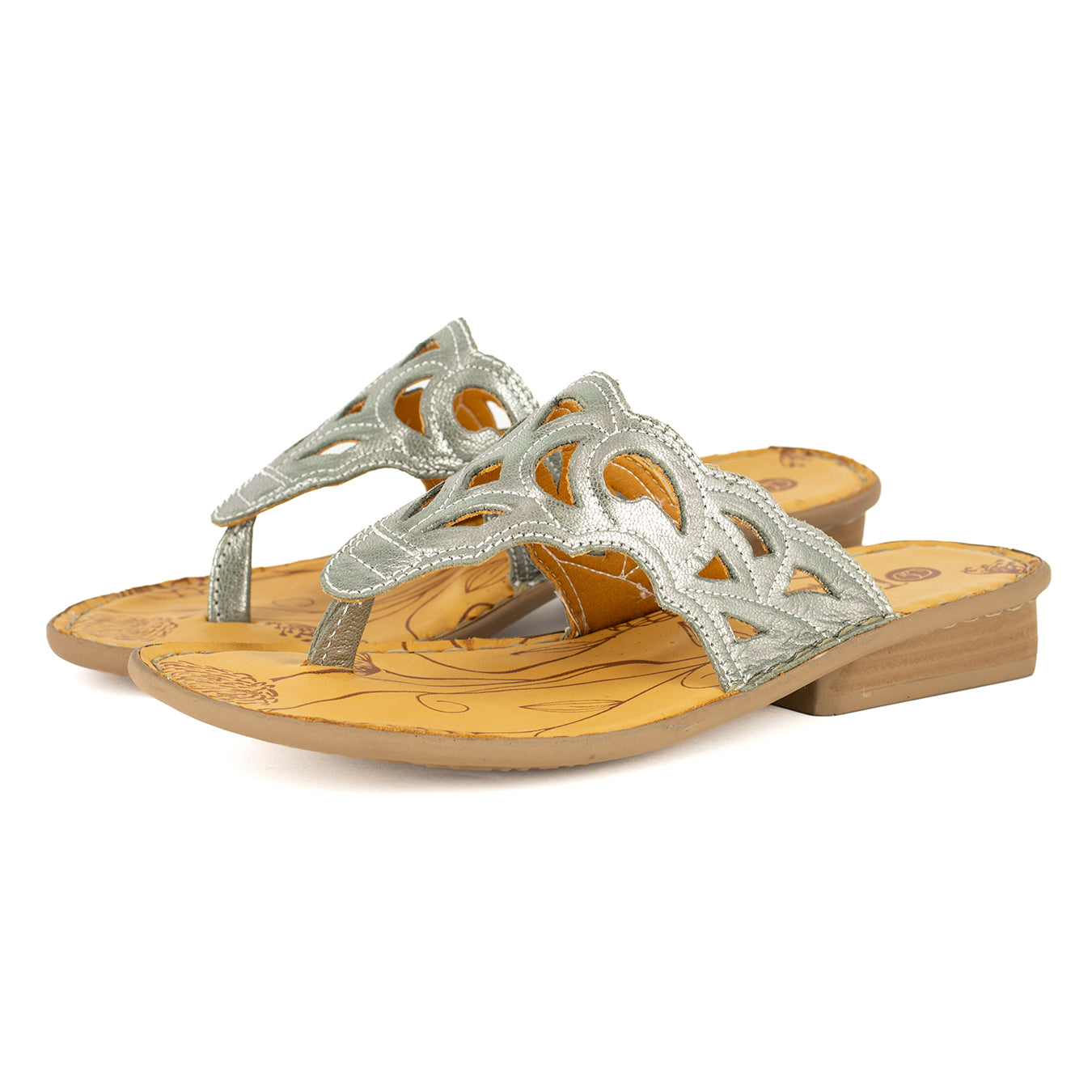 Gankla : Ladies Leather Sandal in Tallio