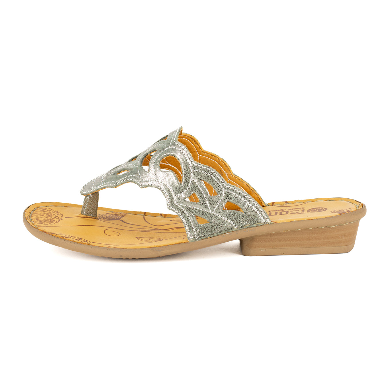 Gankla : Ladies Leather Sandal in Tallio