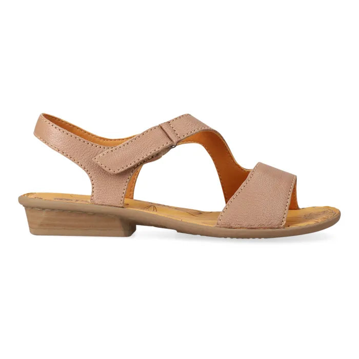 Beige sandal on a white background