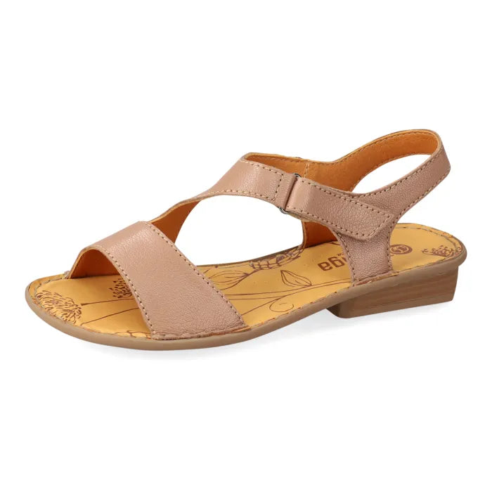 Beige sandal with a white background