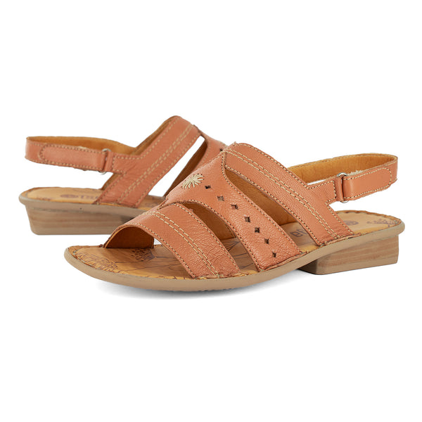Marico : Ladies Leather Sandal in Oak