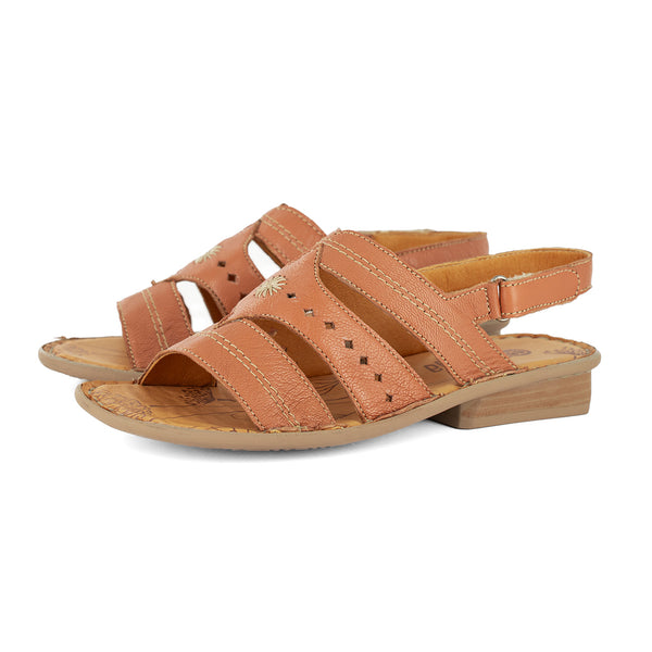Marico : Ladies Leather Sandal in Oak
