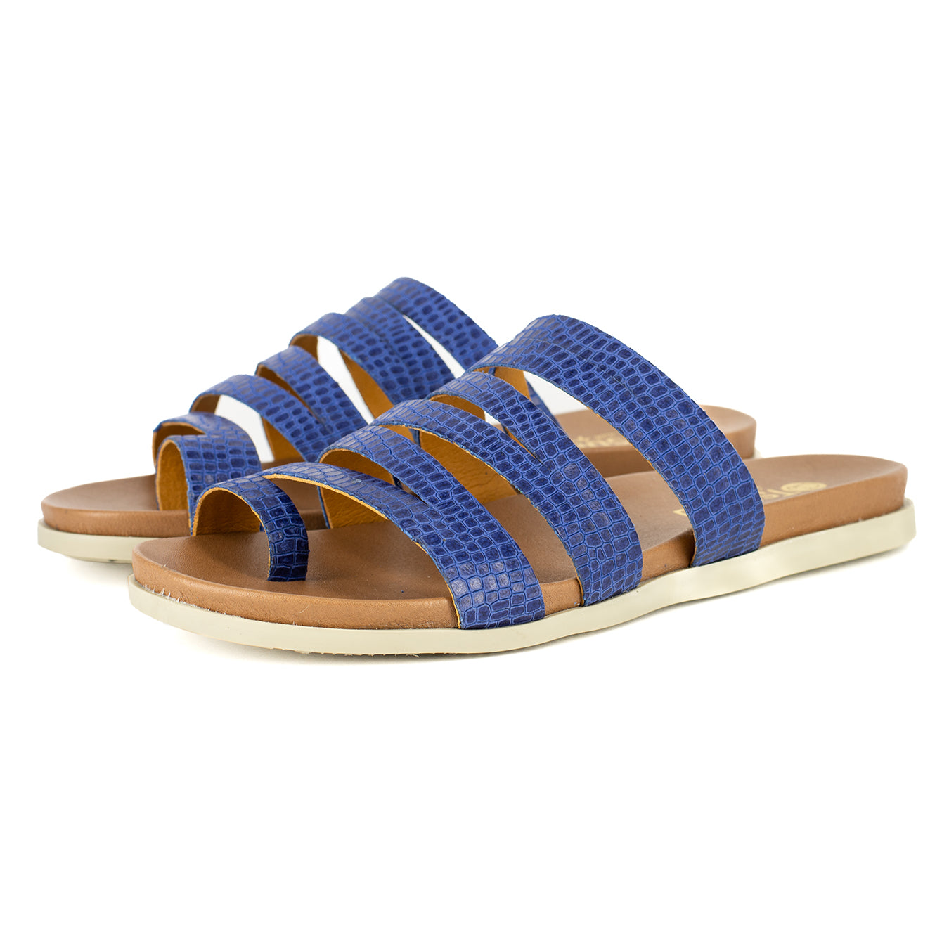 Abuye : Ladies Leather Sandal in Turbine