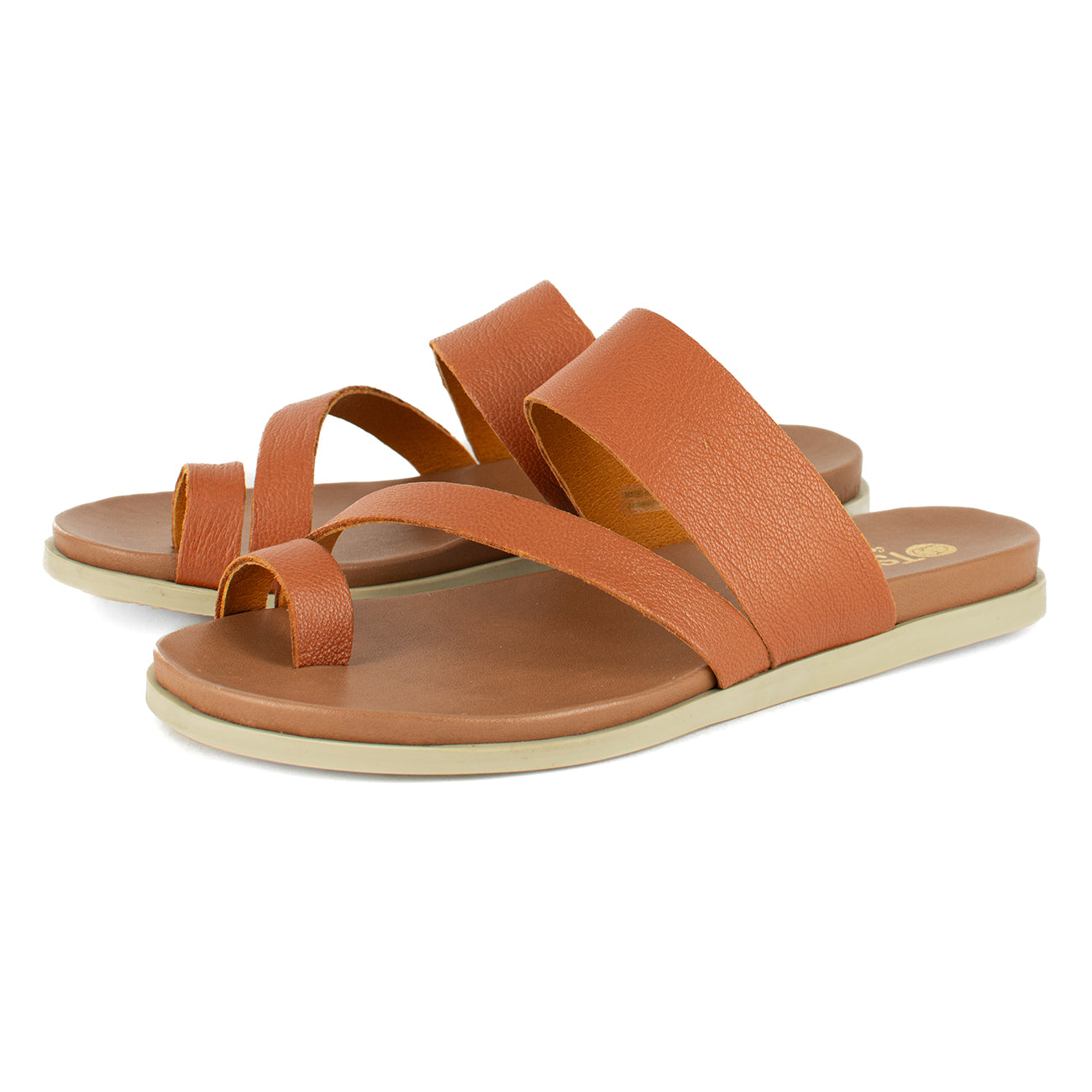 Ningizimu : Ladies Leather Sandal in Oak