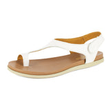 Ukumosa : Ladies Leather Sandal in White
