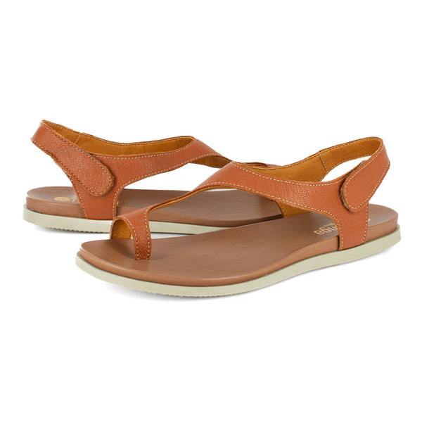 Ukumosa : Ladies Leather Sandal in Oak