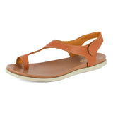 Ukumosa : Ladies Leather Sandal in Oak
