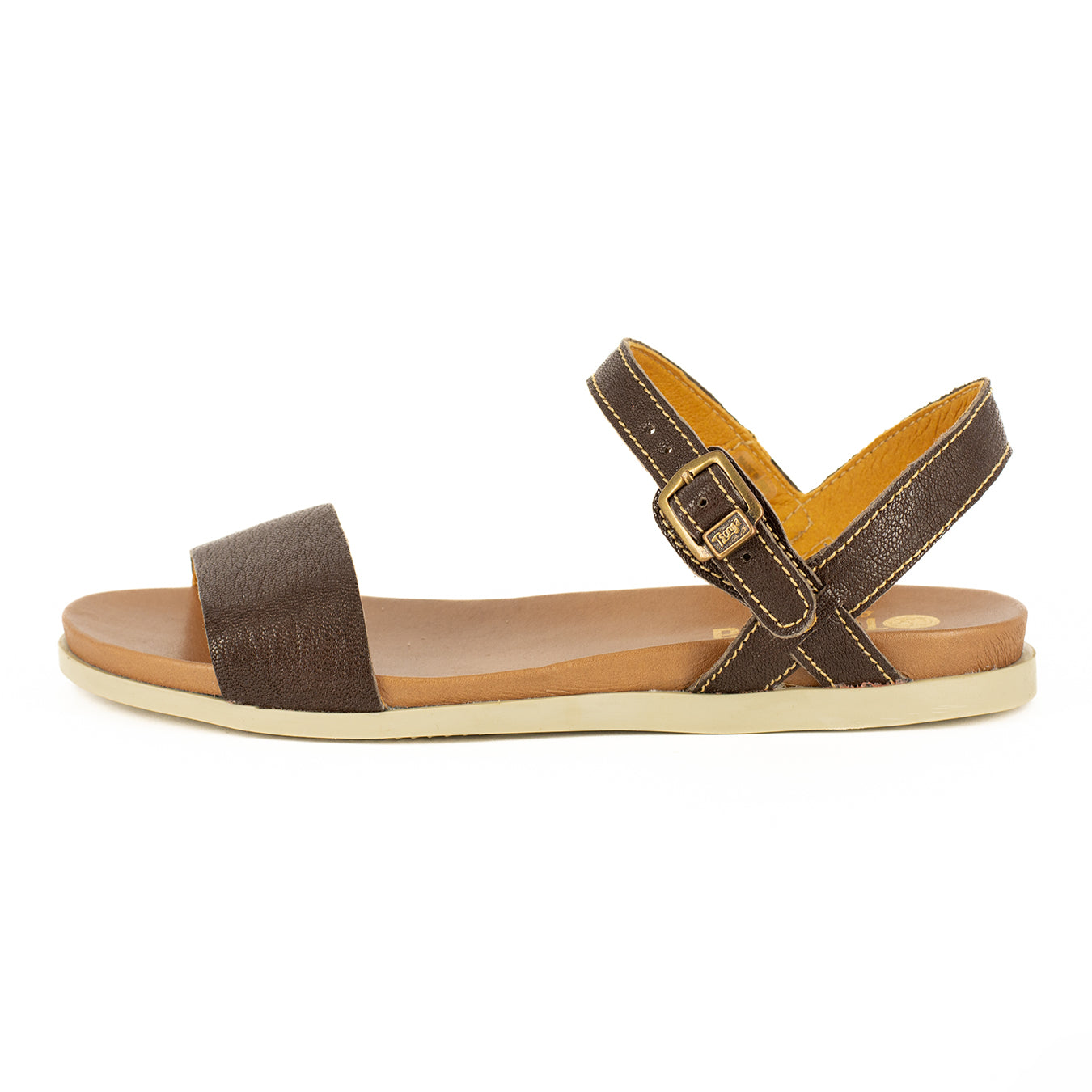 Ntweza : Ladies Leather Sandal in Coffee