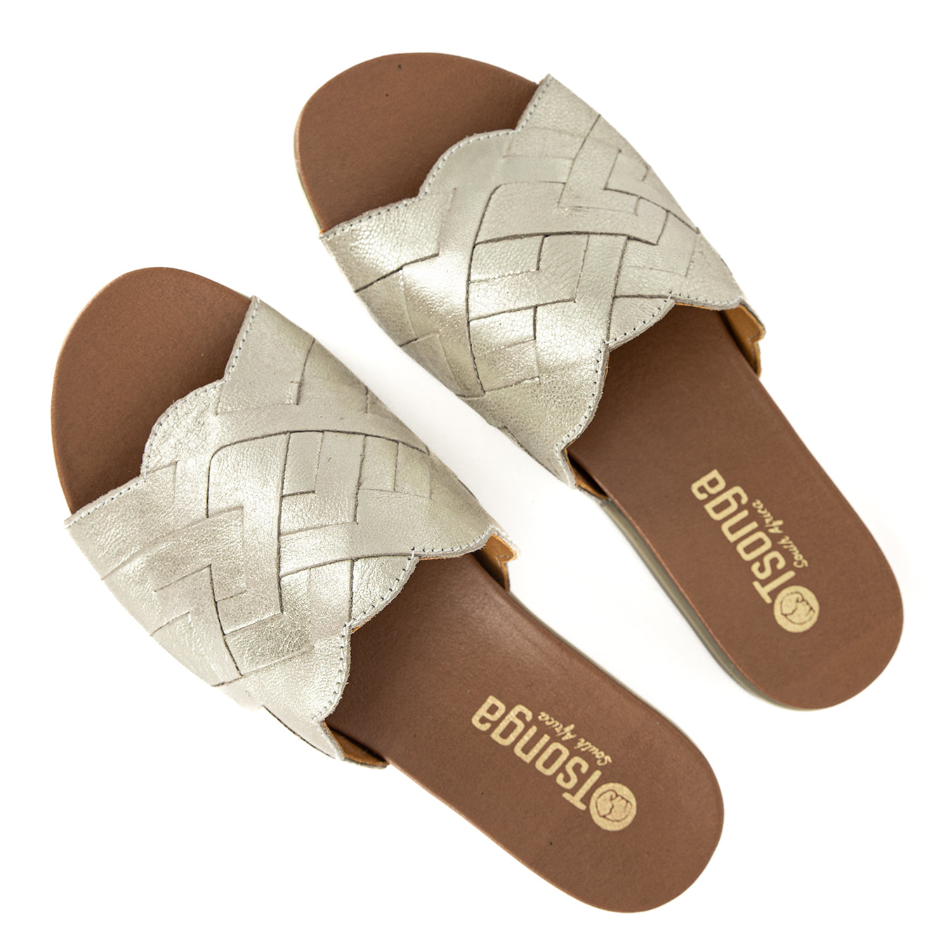 Ngendo : Ladies Leather Sandal in Bark