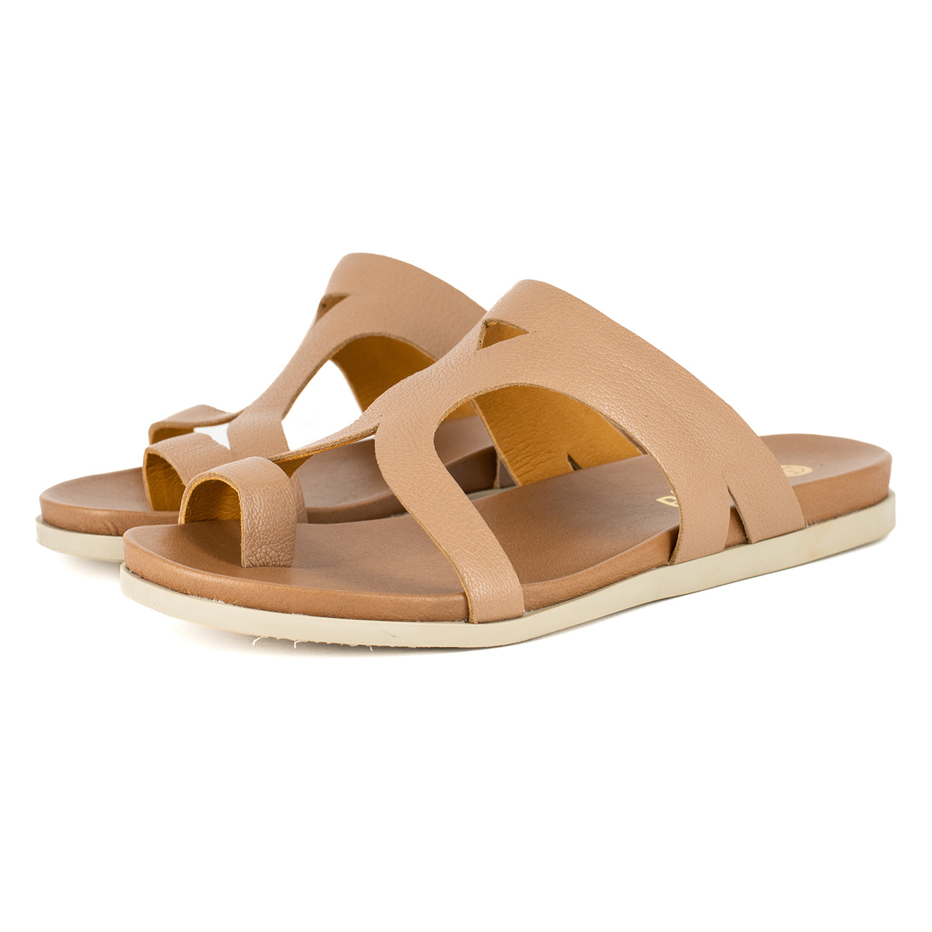 Zawadi : Ladies Leather Sandal in Timber
