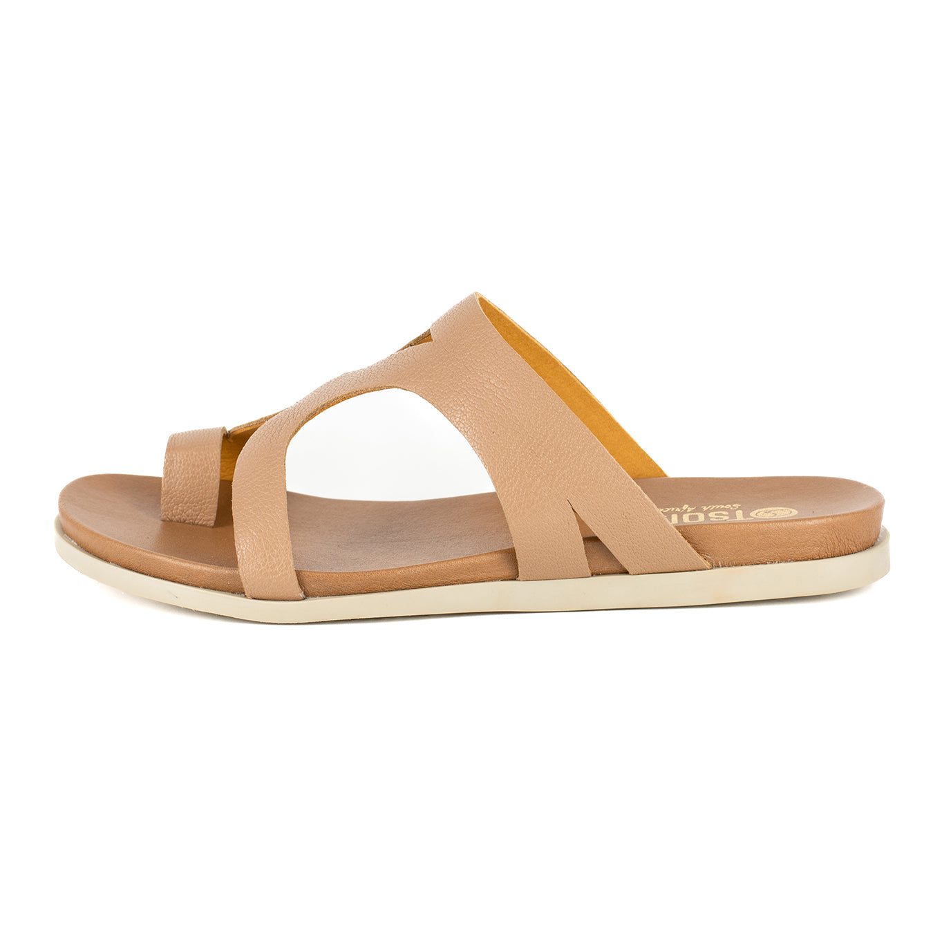 Zawadi : Ladies Leather Sandal in Timber