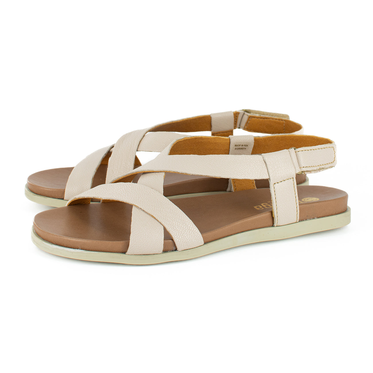 Sadani : Ladies Leather Sandal in Cream