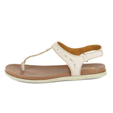 Shamwari : Ladies Leather Sandal in Cream