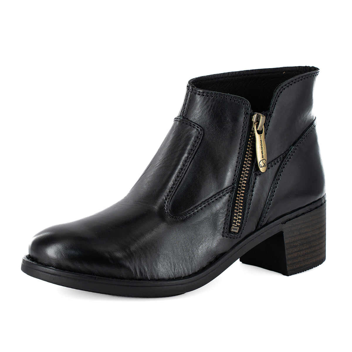 ショートブーツ・ブーティ SPORTMAX BLACK LEATHER ETRA ANKLE BOOTS Sportmax Boots for Women | Online Sale up to 79% off | Lyst