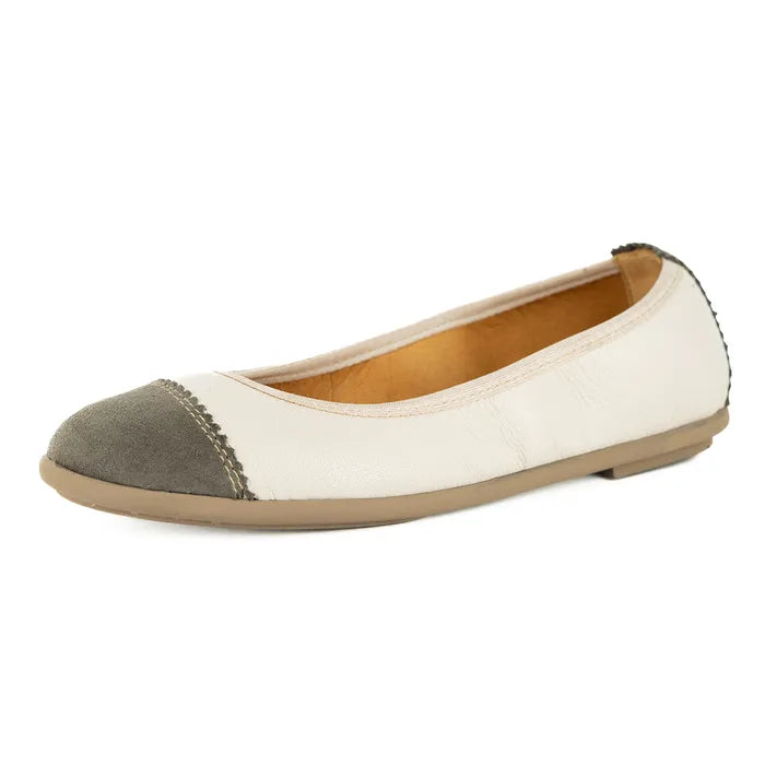 Flats with two-tone design on a white background