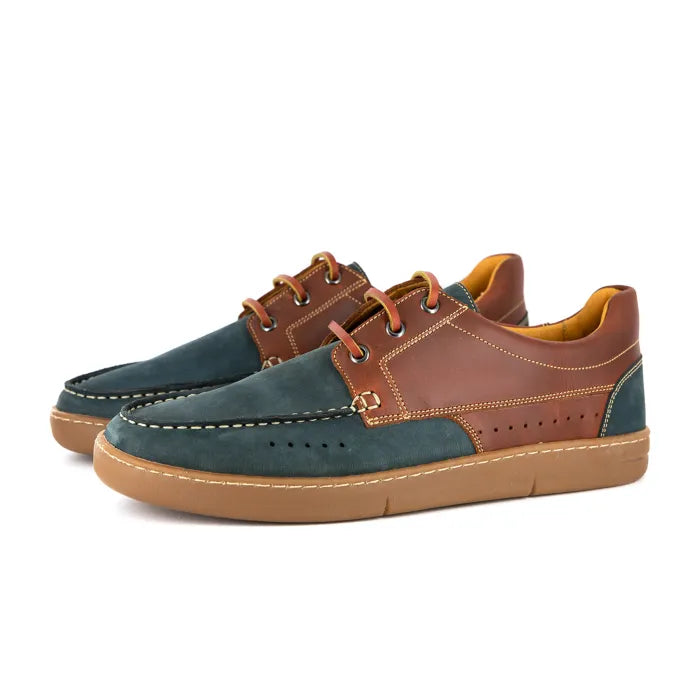 Pair of multicolored casual shoes on a white background