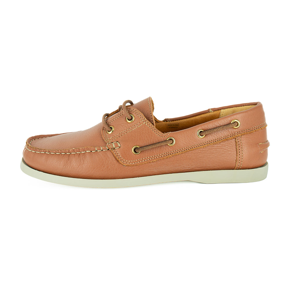 Adolph Rivombo Rivombo : Mens Leather Boat Shoe in Oak Natan