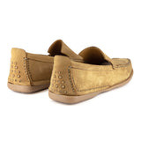 Banakho : Mens Leather Moccasin in Tan Nubuck