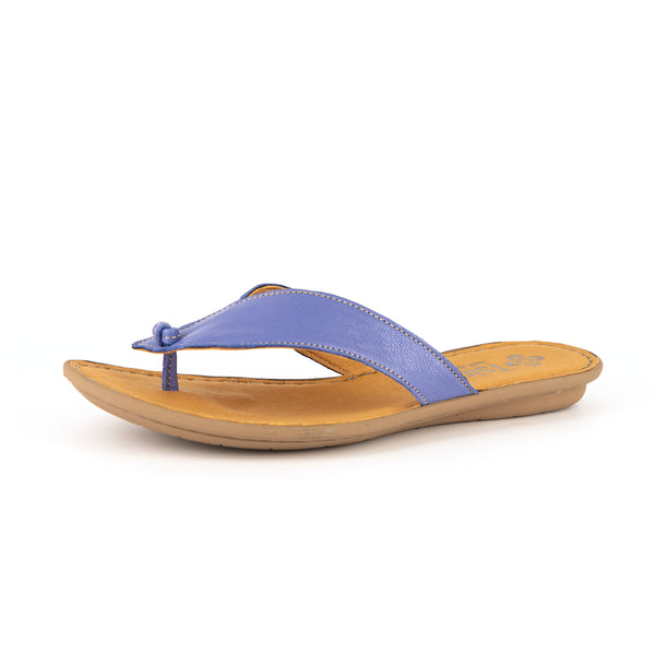 Ishadi : Ladies Leather Tslops Sandal in Daphne Cayak