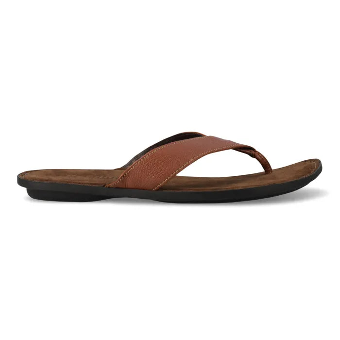 Umhlanga : Mens Leather Tslops Sandal in Suede Cayak