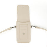 Lupita : Ladies Leather Crossbody Purse in Cream Cayak