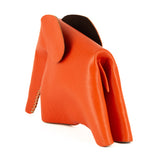 Marula : Large Elephant Family Accessory in Coral Leather