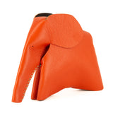 Marula : Large Elephant Family Accessory in Coral Leather