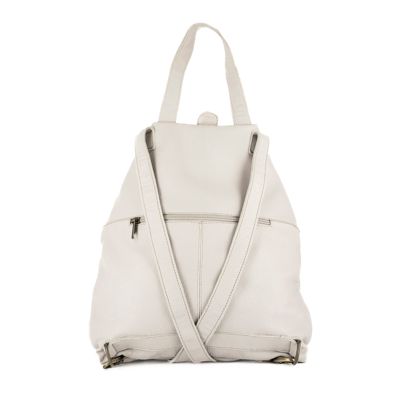 Ncumisa : Leather Backpack in Cream