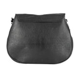 Nembeko : Ladies Leather Crossbody Handbag in Black Cayak