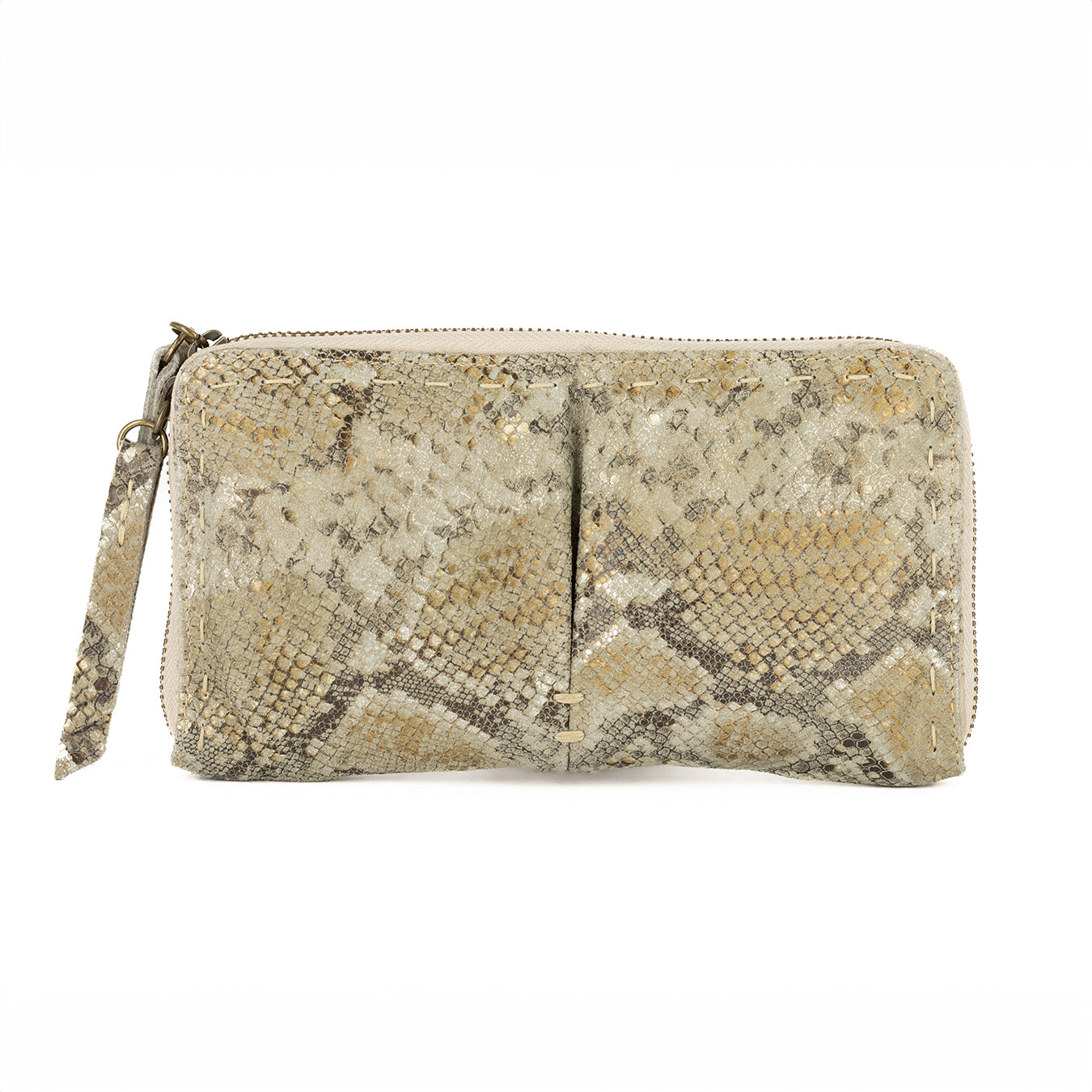 Olwethu : Ladies Leather Clutch Purse in Opal Rockafella