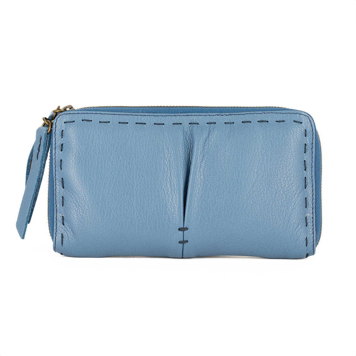Olwethu : Ladies Leather Clutch Purse in Oceano Cayak