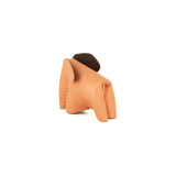 Parva : Small Elephant Family Accessory in Coral Leather