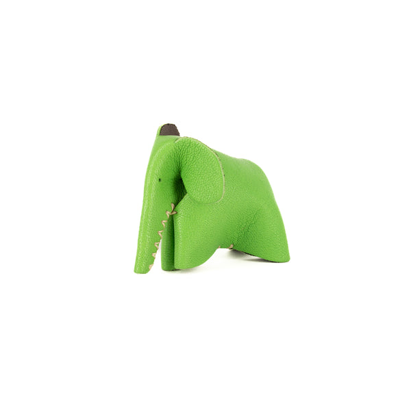 Parva : Small Elephant Family Accessory in Green Leather