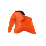 Peaches : Medium Elephant Family Accessory in Coral Leather