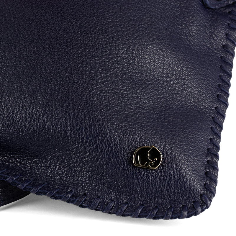Rantu : Ladies Leather Crossbody Handbag in Marine Cayak