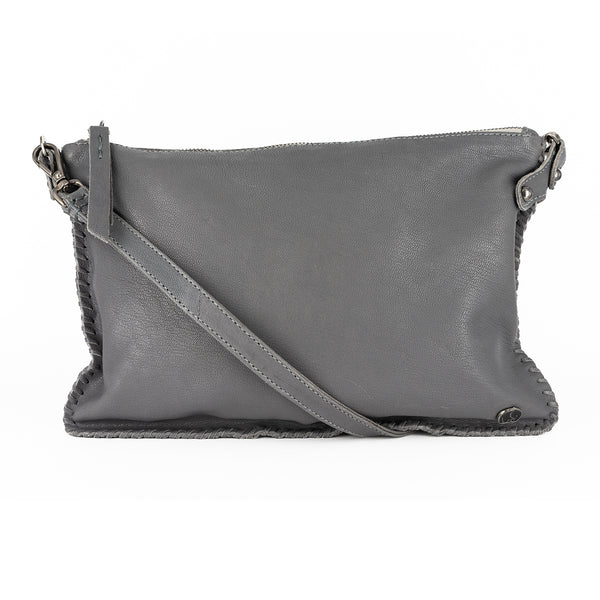 Rantu : Ladies Leather Crossbody Handbag in Ematite Ontario