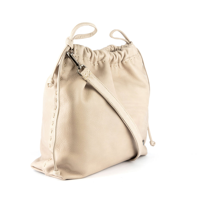 Rossa : Ladies Leather Crossbody Handbag in Gravel Vintage