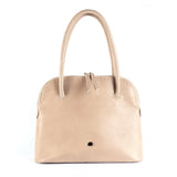 Thina : Ladies Leather Shopper Handbag in Gravel Vintage