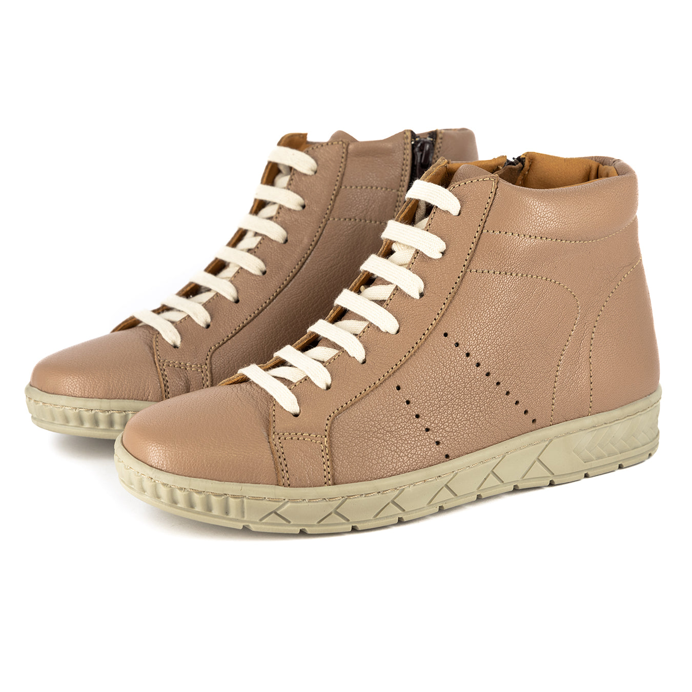 Dakari : Ladies Leather Boot in Timber