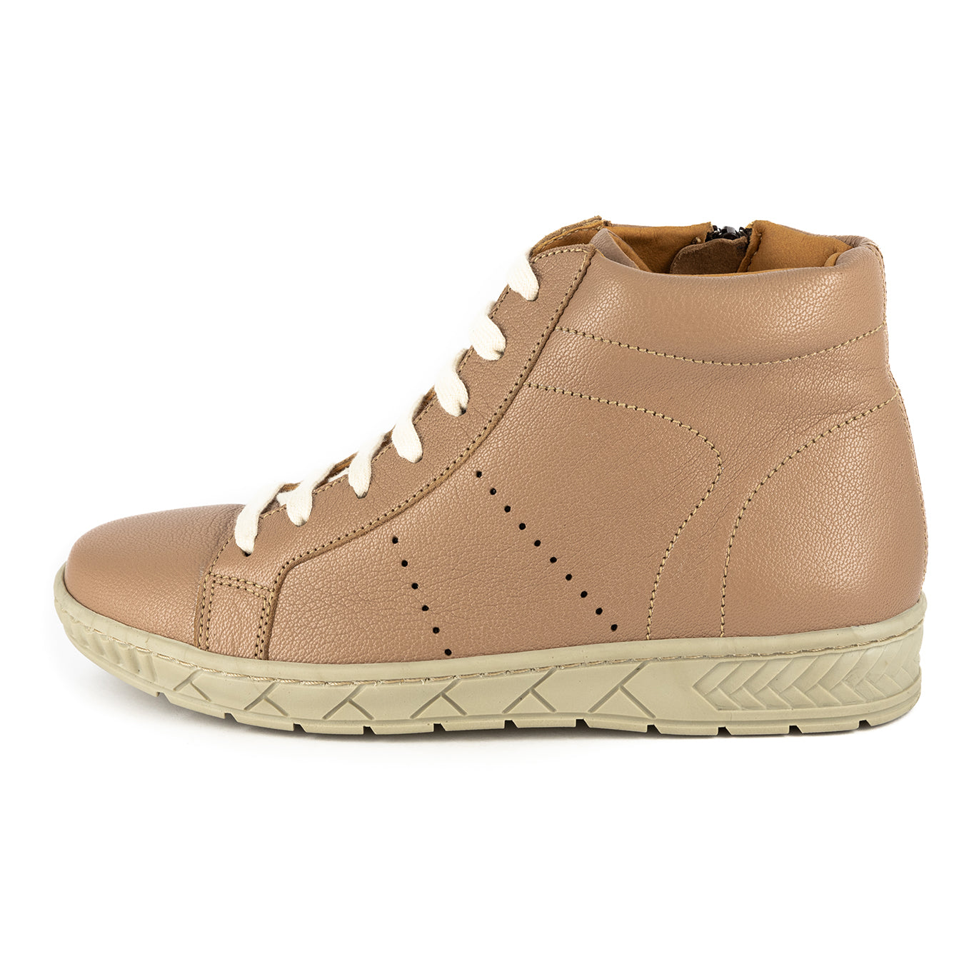 Dakari : Ladies Leather Boot in Timber