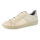 Incindezi : Ladies Leather Sneaker in Cream Cayak & Stone Brillo